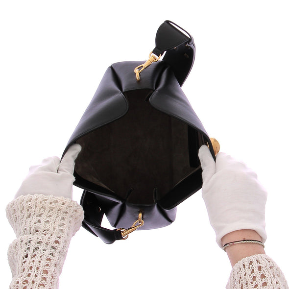 Sac à main "Carrousel" en cuir noir