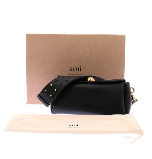 Sac à main "Carrousel" en cuir noir