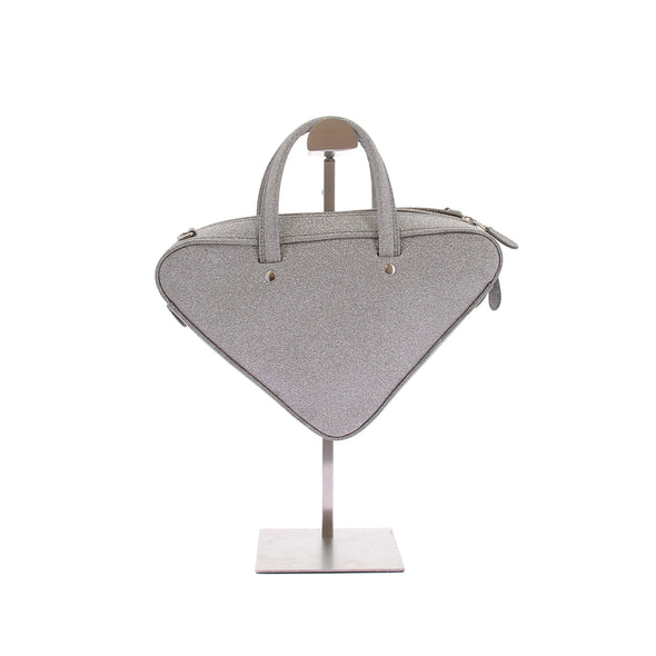 Sac à main "Triangle" argenté
