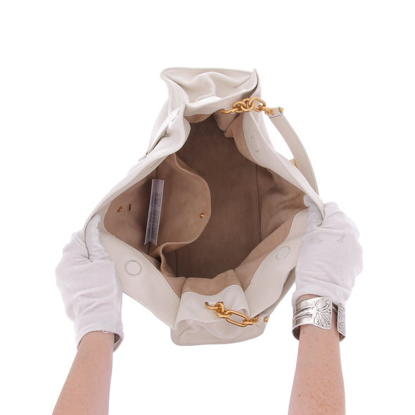 Sac "Anthem" en cuir blanc