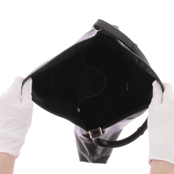 Sac en cuir noir