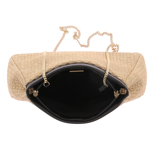 Sac à bandoulière en raphia