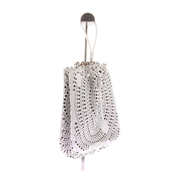 Sac seau blanc "Rose Marie"