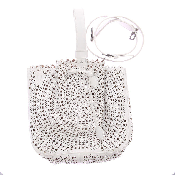 Sac seau blanc "Rose Marie"