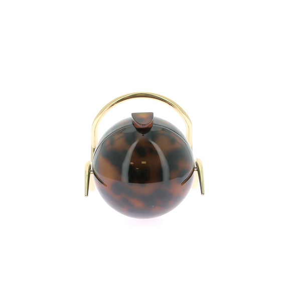 Sac à main rond écaille