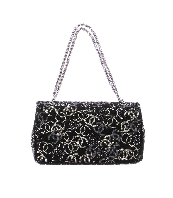 Sac à main "Timeless" noir à strass