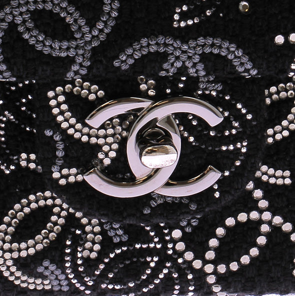 Sac à main "Timeless" noir à strass