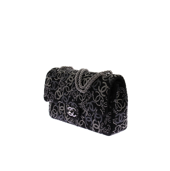 Sac à main "Timeless" noir à strass