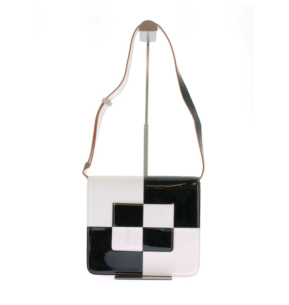 Sac à bandoulière en damier "Sorbonne"