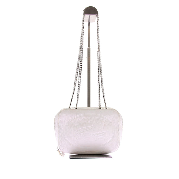 Sac à main en cuir blanc