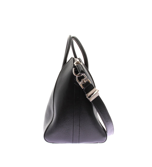 Sac "Antigona" medium en cuir grainé noir