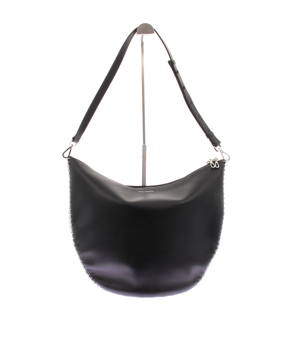 Sac Hobo en cuir noir