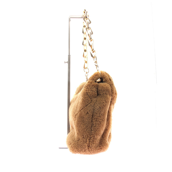Sac en fourrure synthétique camel