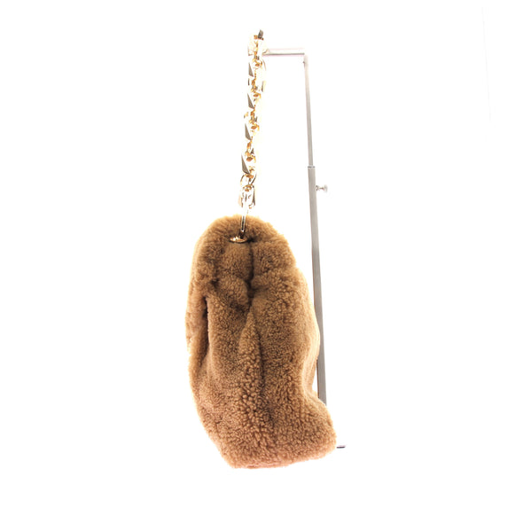 Sac en fourrure synthétique camel