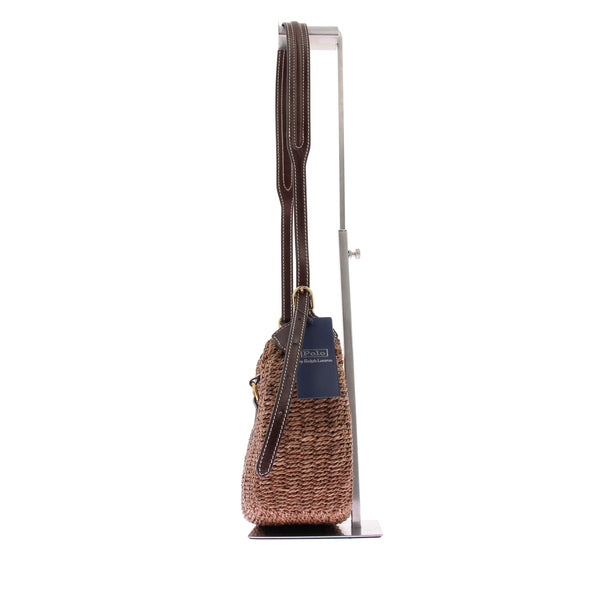 Petit sac "Shoulder Polo ID" en raphia