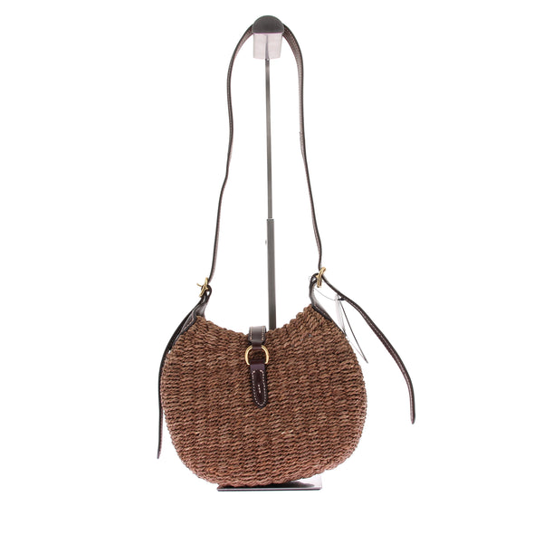 Petit sac "Shoulder Polo ID" en raphia