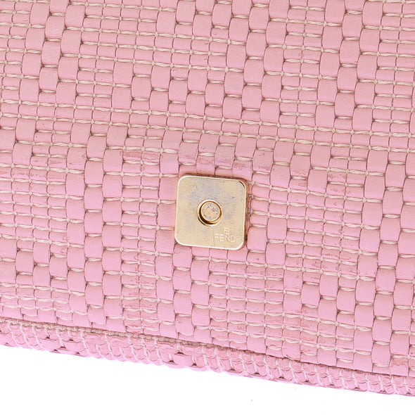 Sac à main "Mamma Baguette" en cuir rose