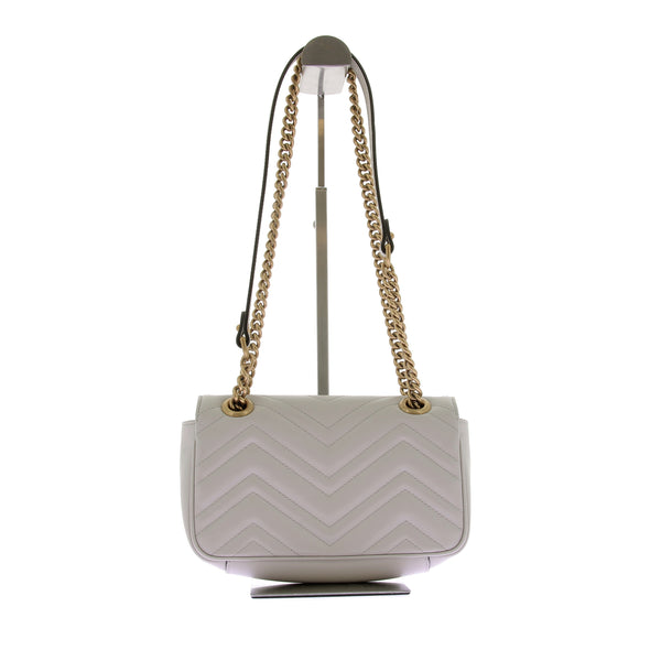 Sac à épaule "GG Marmont" gris clair