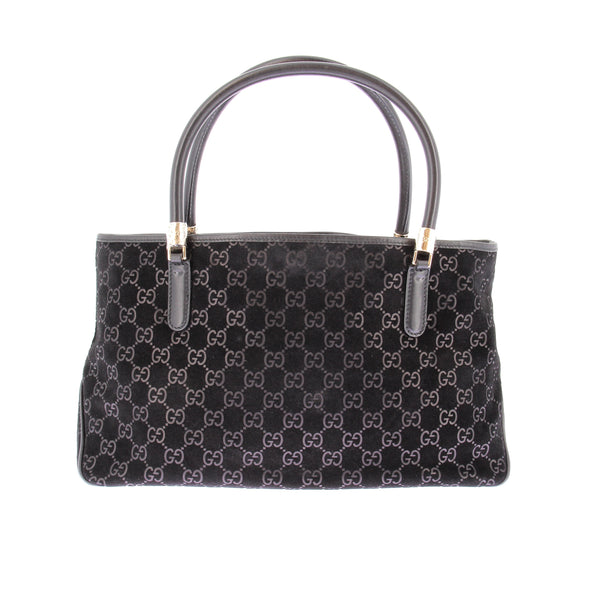 Sac "GG Web Tote" en daim et velours