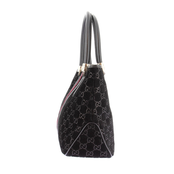 Sac "GG Web Tote" en daim et velours