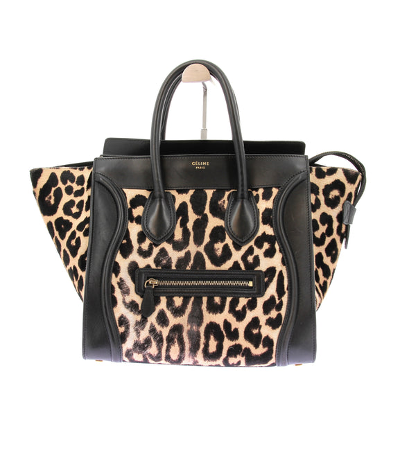 Sac à main léopard "Luggage"