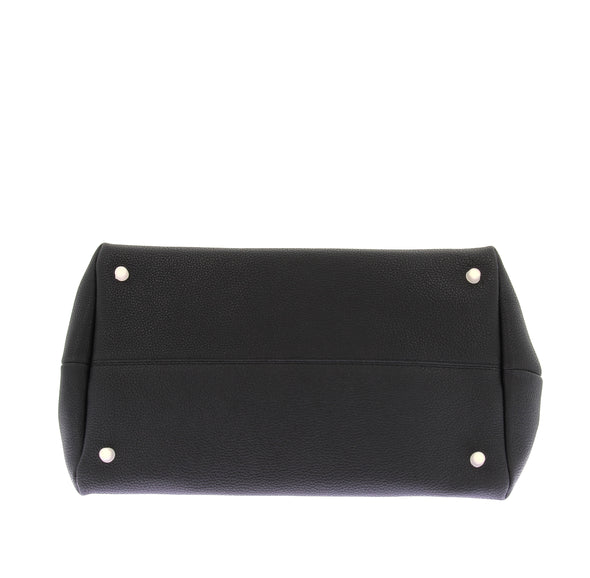 Sac "Le Cambon 35" en cuir grainé noir