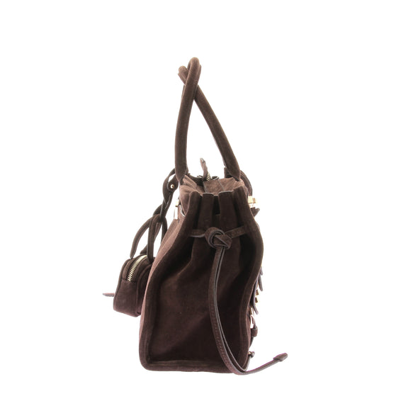 Sac à main en daim "Zouzou"