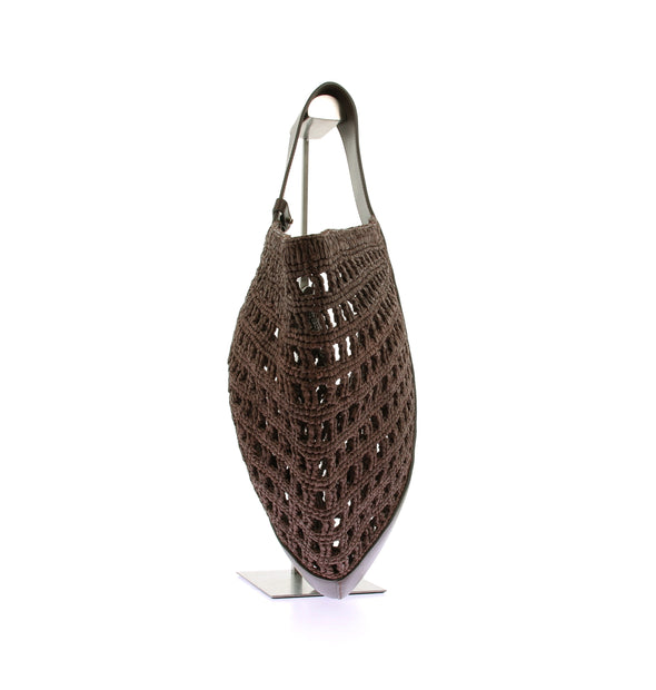 Panier "Cleo" en raphia tressé