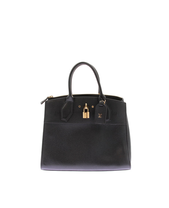 Sac à main "City Steamer" en cuir noir