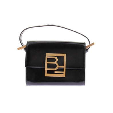 Mini sac "Fran" en cuir noir
