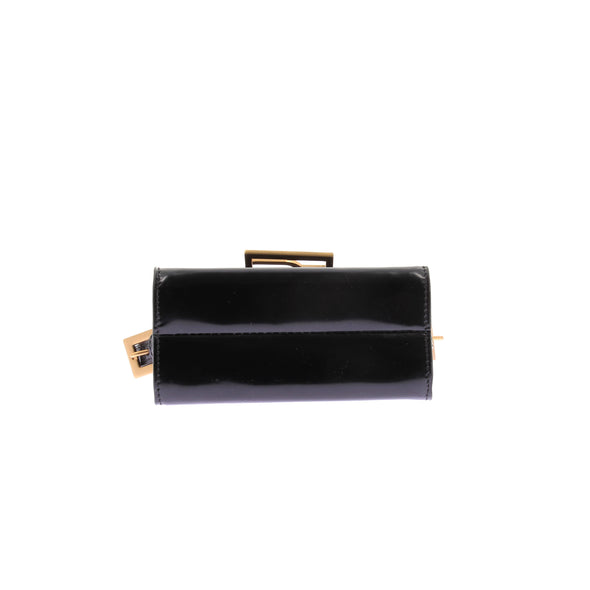 Mini sac "Fran" en cuir noir