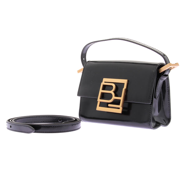 Mini sac "Fran" en cuir noir
