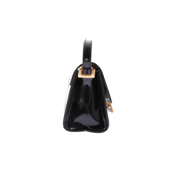 Mini sac "Fran" en cuir noir