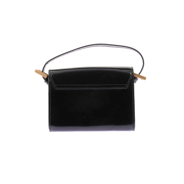 Mini sac "Fran" en cuir noir