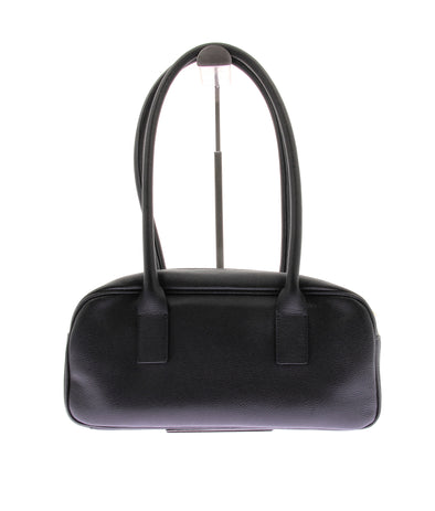 Sac porté épaule "Fiona" en cuir noir