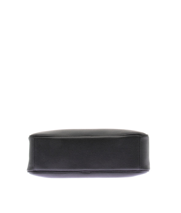 Sac porté épaule "Fiona" en cuir noir