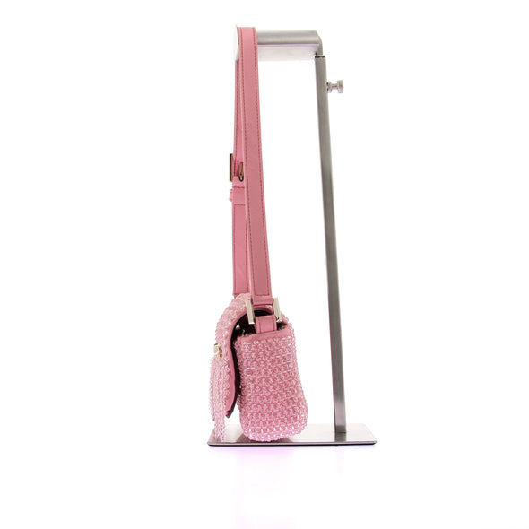 Mini sac "Avenue" rose en perle