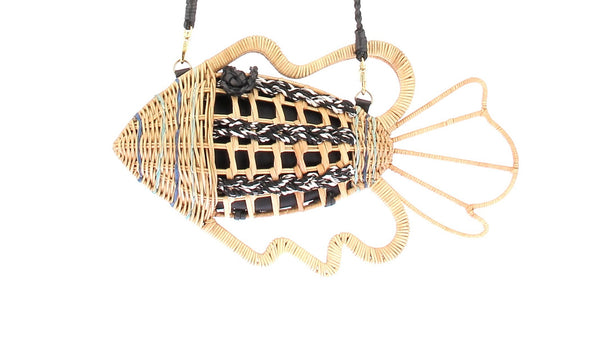 Sac poisson en osier