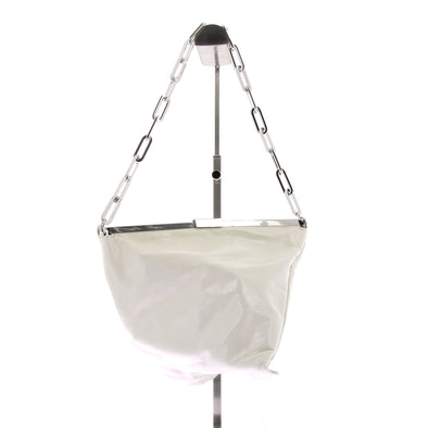 Sac "Prisma Limewash Creased Leather" blanc