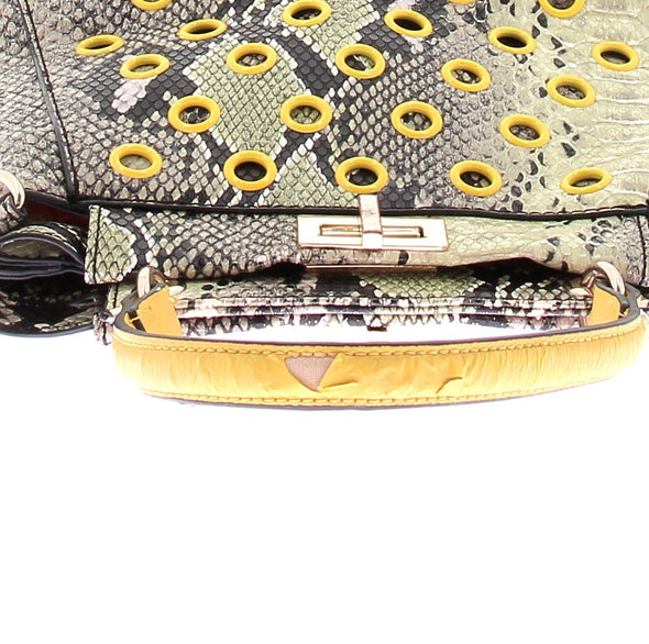 Sac en cuir embossé python