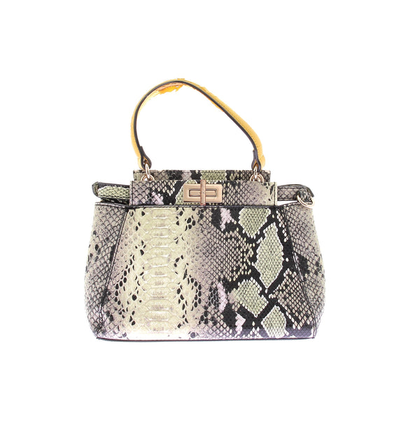 Sac en cuir embossé python