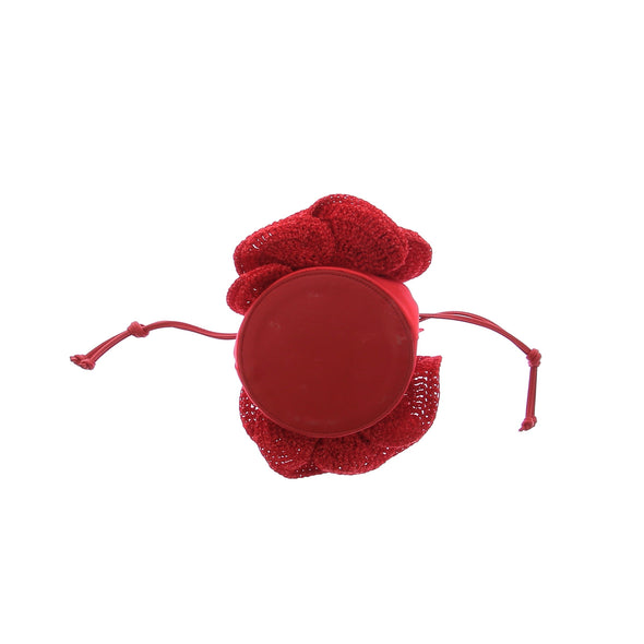 Sac à main en crochet rouge