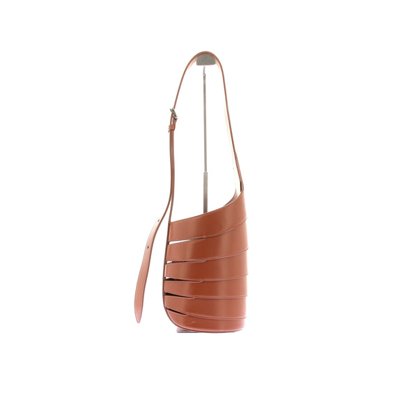 Sac à main "Babel" en cuir camel