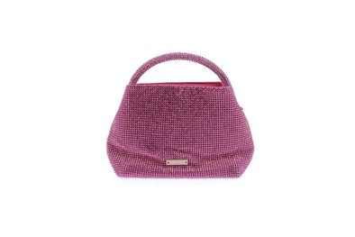 Mini sac rose "Solene" à strass