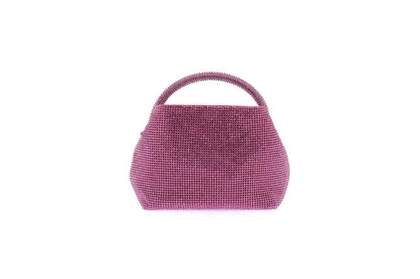 Mini sac rose "Solene" à strass