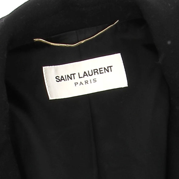 Manteau noir en laine