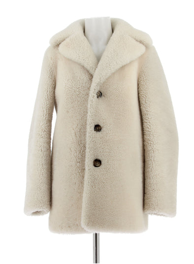 Manteau en mouton blanc