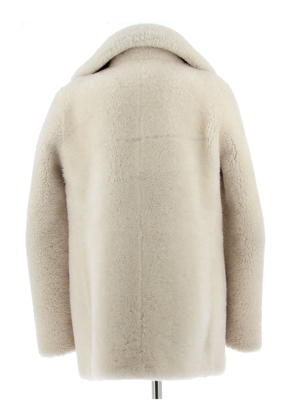 Manteau en mouton blanc