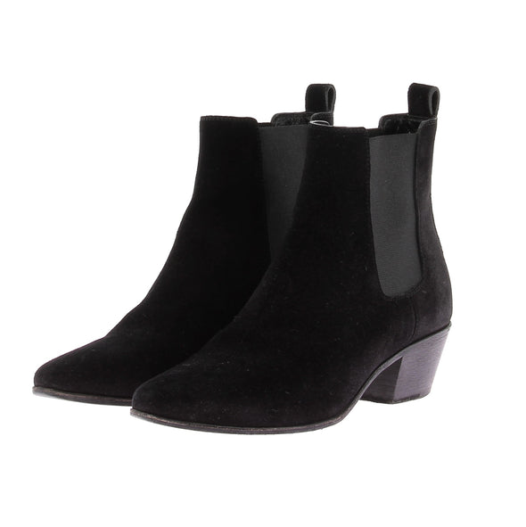 Bottines "Wyatt" en daim noir