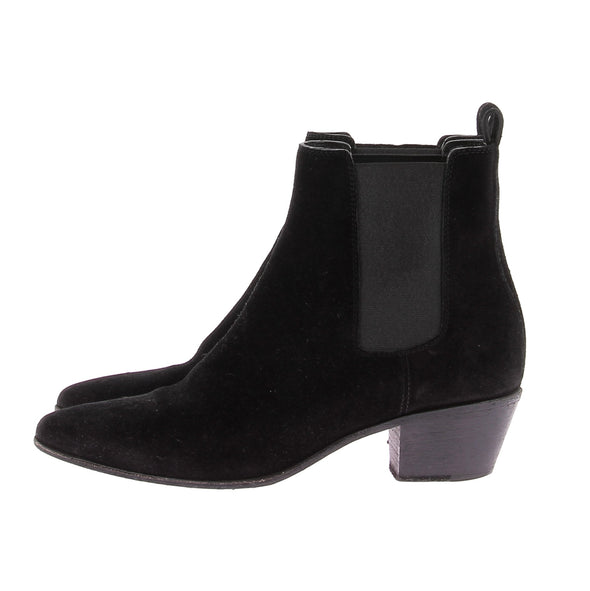 Bottines "Wyatt" en daim noir